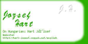 jozsef hart business card